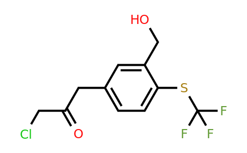 1804197-90-7 | 5-(3-Chloro-2-oxopropyl)-2-(trifluoromethylthio)benzylalcohol