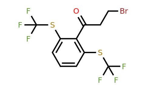 1804199-82-3 | 1-(2,6-Bis(trifluoromethylthio)phenyl)-3-bromopropan-1-one