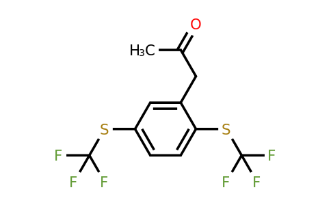 1804199-97-0 | 1-(2,5-Bis(trifluoromethylthio)phenyl)propan-2-one