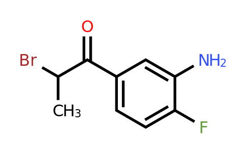 1804201-93-1 | 1-(3-Amino-4-fluorophenyl)-2-bromopropan-1-one
