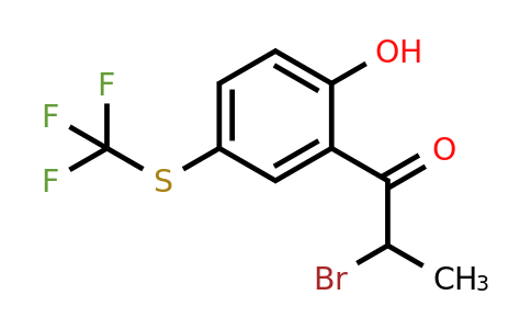 1804202-57-0 | 2-(2-Bromopropanoyl)-4-(trifluoromethylthio)phenol