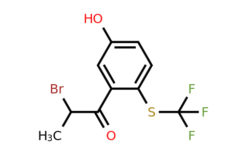 1804202-64-9 | 3-(2-Bromopropanoyl)-4-(trifluoromethylthio)phenol