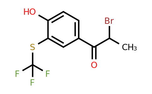 1804202-72-9 | 4-(2-Bromopropanoyl)-2-(trifluoromethylthio)phenol