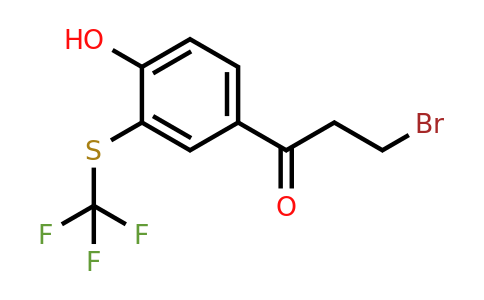 1804202-95-6 | 4-(3-Bromopropanoyl)-2-(trifluoromethylthio)phenol