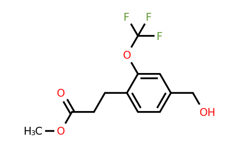 1804202-98-9 | Methyl 3-(4-(hydroxymethyl)-2-(trifluoromethoxy)phenyl)propanoate