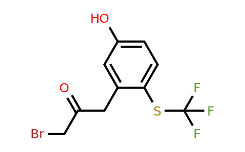 1804203-47-1 | 3-(3-Bromo-2-oxopropyl)-4-(trifluoromethylthio)phenol
