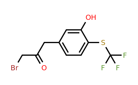5-(3-Bromo-2-oxopropyl)-2-(trifluoromethylthio)phenol