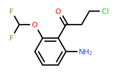 1804205-54-6 | 1-(2-Amino-6-(difluoromethoxy)phenyl)-3-chloropropan-1-one
