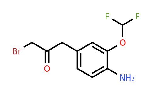 1804205-75-1 | 1-(4-Amino-3-(difluoromethoxy)phenyl)-3-bromopropan-2-one