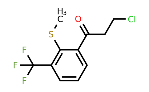 1804206-02-7 | 3-Chloro-1-(2-(methylthio)-3-(trifluoromethyl)phenyl)propan-1-one