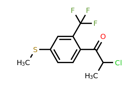 1804206-05-0 | 2-Chloro-1-(4-(methylthio)-2-(trifluoromethyl)phenyl)propan-1-one