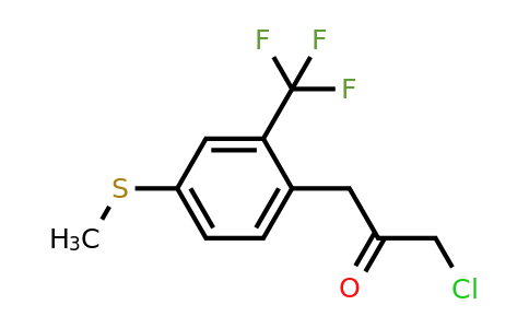 1804206-11-8 | 1-Chloro-3-(4-(methylthio)-2-(trifluoromethyl)phenyl)propan-2-one
