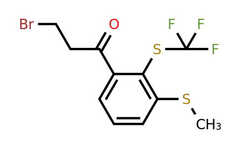 1804206-20-9 | 3-Bromo-1-(3-(methylthio)-2-(trifluoromethylthio)phenyl)propan-1-one
