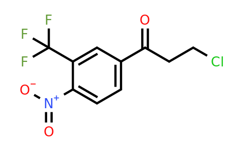 1804207-91-7 | 3-Chloro-1-(4-nitro-3-(trifluoromethyl)phenyl)propan-1-one
