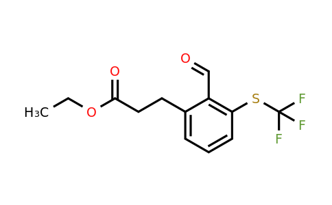 1804208-70-5 | Ethyl 3-(2-formyl-3-(trifluoromethylthio)phenyl)propanoate