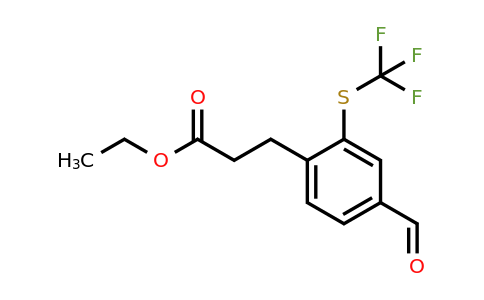 1804208-75-0 | Ethyl 3-(4-formyl-2-(trifluoromethylthio)phenyl)propanoate