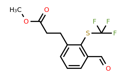 1804208-86-3 | Methyl 3-(3-formyl-2-(trifluoromethylthio)phenyl)propanoate