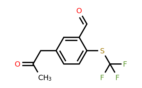 1804209-34-4 | 5-(2-Oxopropyl)-2-(trifluoromethylthio)benzaldehyde
