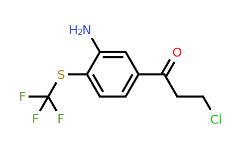 1804210-34-1 | 1-(3-Amino-4-(trifluoromethylthio)phenyl)-3-chloropropan-1-one