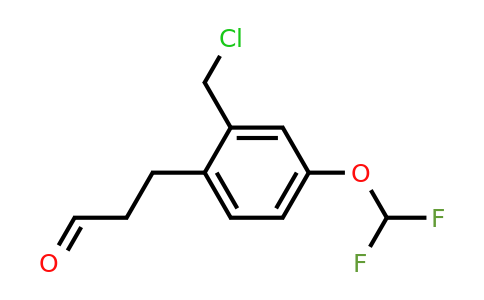 1804210-52-3 | 3-(2-(Chloromethyl)-4-(difluoromethoxy)phenyl)propanal