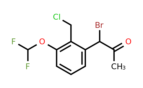 1804210-98-7 | 1-Bromo-1-(2-(chloromethyl)-3-(difluoromethoxy)phenyl)propan-2-one