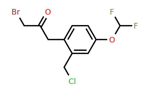 1804211-01-5 | 3-Bromo-1-(2-(chloromethyl)-4-(difluoromethoxy)phenyl)propan-2-one