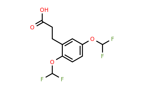 1804211-25-3 | (2,5-Bis(difluoromethoxy)phenyl)propanoic acid