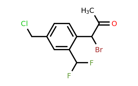 1804211-85-5 | 1-Bromo-1-(4-(chloromethyl)-2-(difluoromethyl)phenyl)propan-2-one
