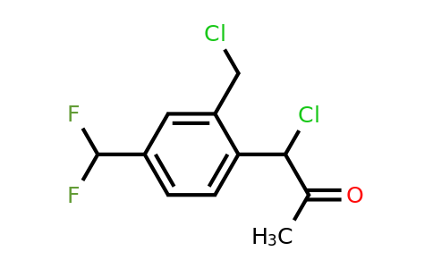 1804211-98-0 | 1-Chloro-1-(2-(chloromethyl)-4-(difluoromethyl)phenyl)propan-2-one
