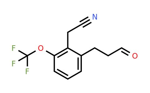 1804213-92-0 | 2-(3-Oxopropyl)-6-(trifluoromethoxy)phenylacetonitrile