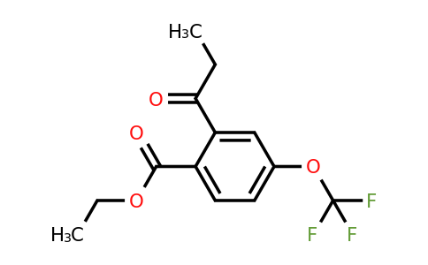 1804214-44-5 | Ethyl 2-propionyl-4-(trifluoromethoxy)benzoate