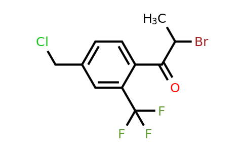 1804215-05-1 | 2-Bromo-1-(4-(chloromethyl)-2-(trifluoromethyl)phenyl)propan-1-one