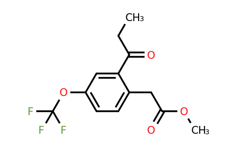 1804215-56-2 | Methyl 2-propionyl-4-(trifluoromethoxy)phenylacetate