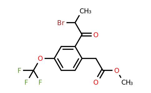 1804215-63-1 | Methyl 2-(2-bromopropanoyl)-4-(trifluoromethoxy)phenylacetate