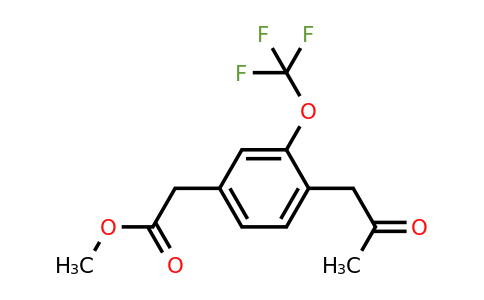 1804215-77-7 | Methyl 4-(2-oxopropyl)-3-(trifluoromethoxy)phenylacetate