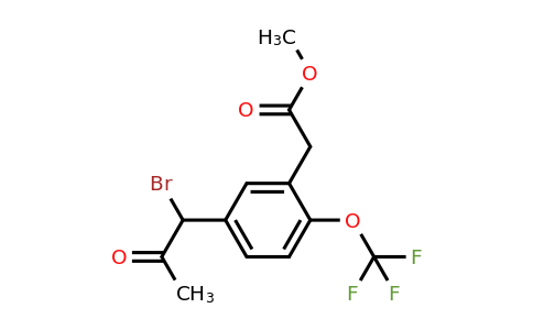 1804215-83-5 | Methyl 5-(1-bromo-2-oxopropyl)-2-(trifluoromethoxy)phenylacetate