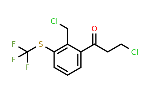 1804216-03-2 | 3-Chloro-1-(2-(chloromethyl)-3-(trifluoromethylthio)phenyl)propan-1-one