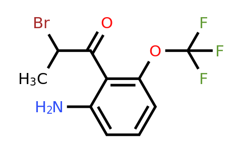 1804216-48-5 | 1-(2-Amino-6-(trifluoromethoxy)phenyl)-2-bromopropan-1-one