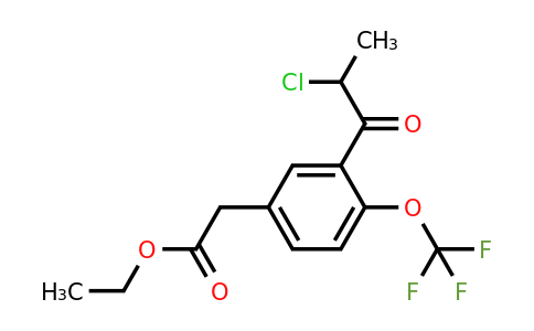 1804216-52-1 | Ethyl 3-(2-chloropropanoyl)-4-(trifluoromethoxy)phenylacetate