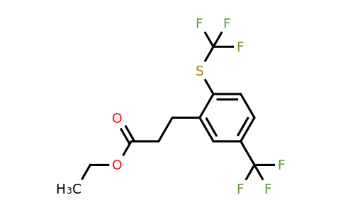 1804216-64-5 | Ethyl 3-(5-(trifluoromethyl)-2-(trifluoromethylthio)phenyl)propanoate