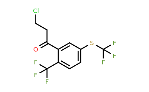 1804217-14-8 | 3-Chloro-1-(2-(trifluoromethyl)-5-(trifluoromethylthio)phenyl)propan-1-one