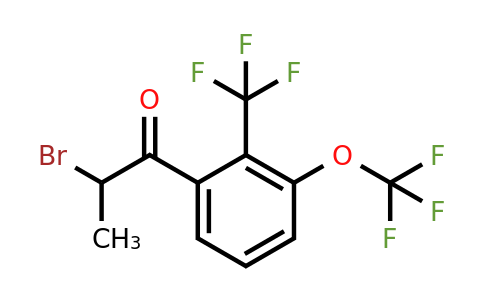 1804217-30-8 | 2-Bromo-1-(3-(trifluoromethoxy)-2-(trifluoromethyl)phenyl)propan-1-one