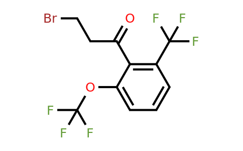 1804217-33-1 | 3-Bromo-1-(2-(trifluoromethoxy)-6-(trifluoromethyl)phenyl)propan-1-one
