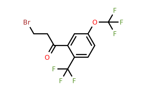 1804217-35-3 | 3-Bromo-1-(5-(trifluoromethoxy)-2-(trifluoromethyl)phenyl)propan-1-one