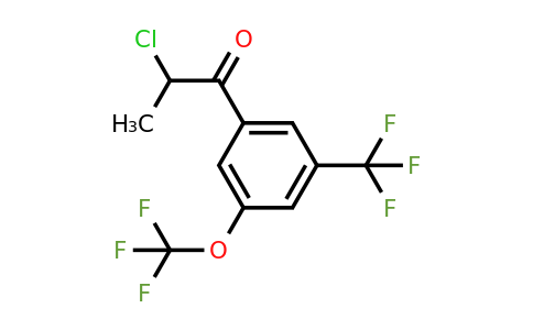 1804217-37-5 | 2-Chloro-1-(3-(trifluoromethoxy)-5-(trifluoromethyl)phenyl)propan-1-one