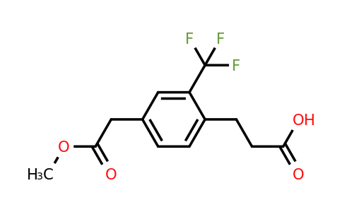 1804217-44-4 | Methyl 4-(2-carboxyethyl)-3-(trifluoromethyl)phenylacetate