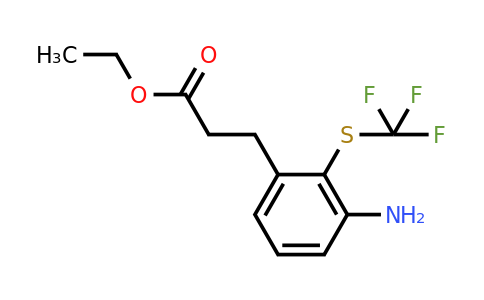 1804217-45-5 | Ethyl 3-(3-amino-2-(trifluoromethylthio)phenyl)propanoate