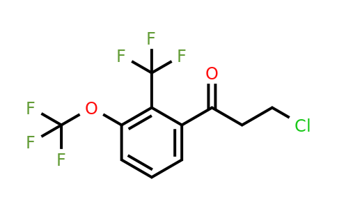 1804217-47-7 | 3-Chloro-1-(3-(trifluoromethoxy)-2-(trifluoromethyl)phenyl)propan-1-one
