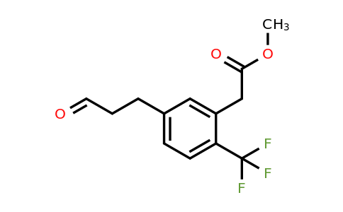 1804217-68-2 | Methyl 5-(3-oxopropyl)-2-(trifluoromethyl)phenylacetate