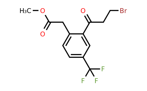 1804217-77-3 | Methyl 2-(3-bromopropanoyl)-4-(trifluoromethyl)phenylacetate